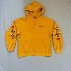 Unisex Obey Rose Pullover hoodie l Yellow l Size Medium